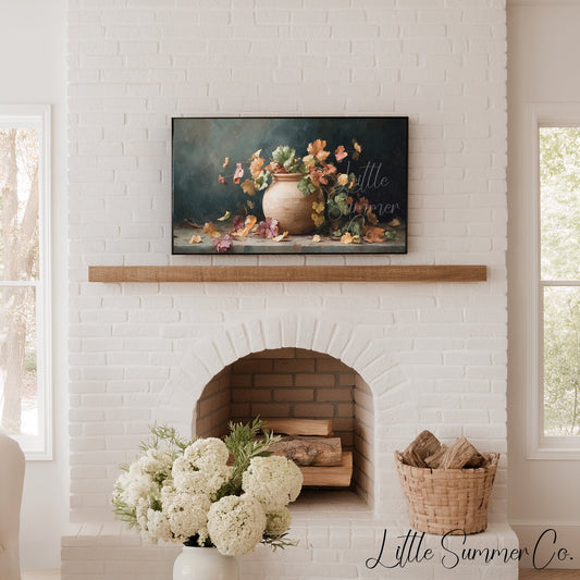 Autumn Foliage Frame TV Art displayed on a TV