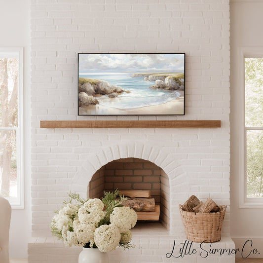 Rocky Cove Frame TV Art displayed on a TV