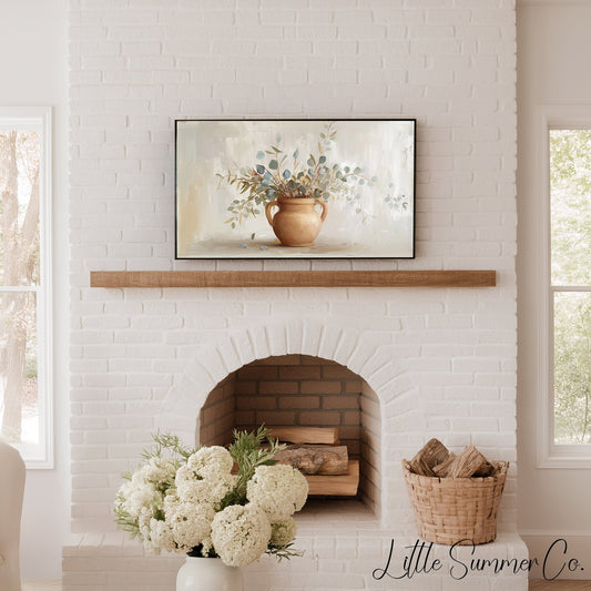 Branches In Vase Frame TV Art displayed on a TV