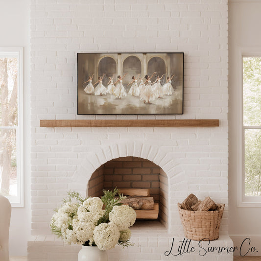 Nine Ladies Dancing Frame TV Art displayed on a TV