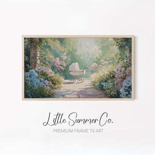Gender Reveal Party Set Frame TV Art Bundle displayed on a TV