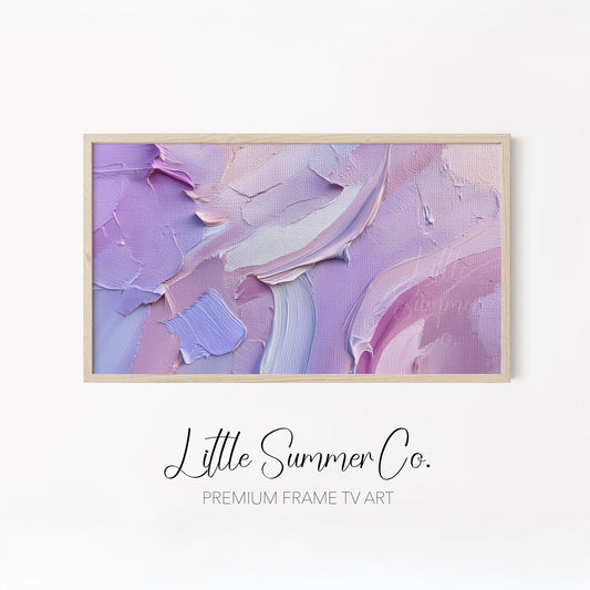 Soft Pastel Palette Frame TV Art Bundle displayed on a TV