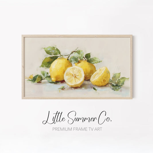 Fruit Bowl Frame TV Art Bundle displayed on a TV