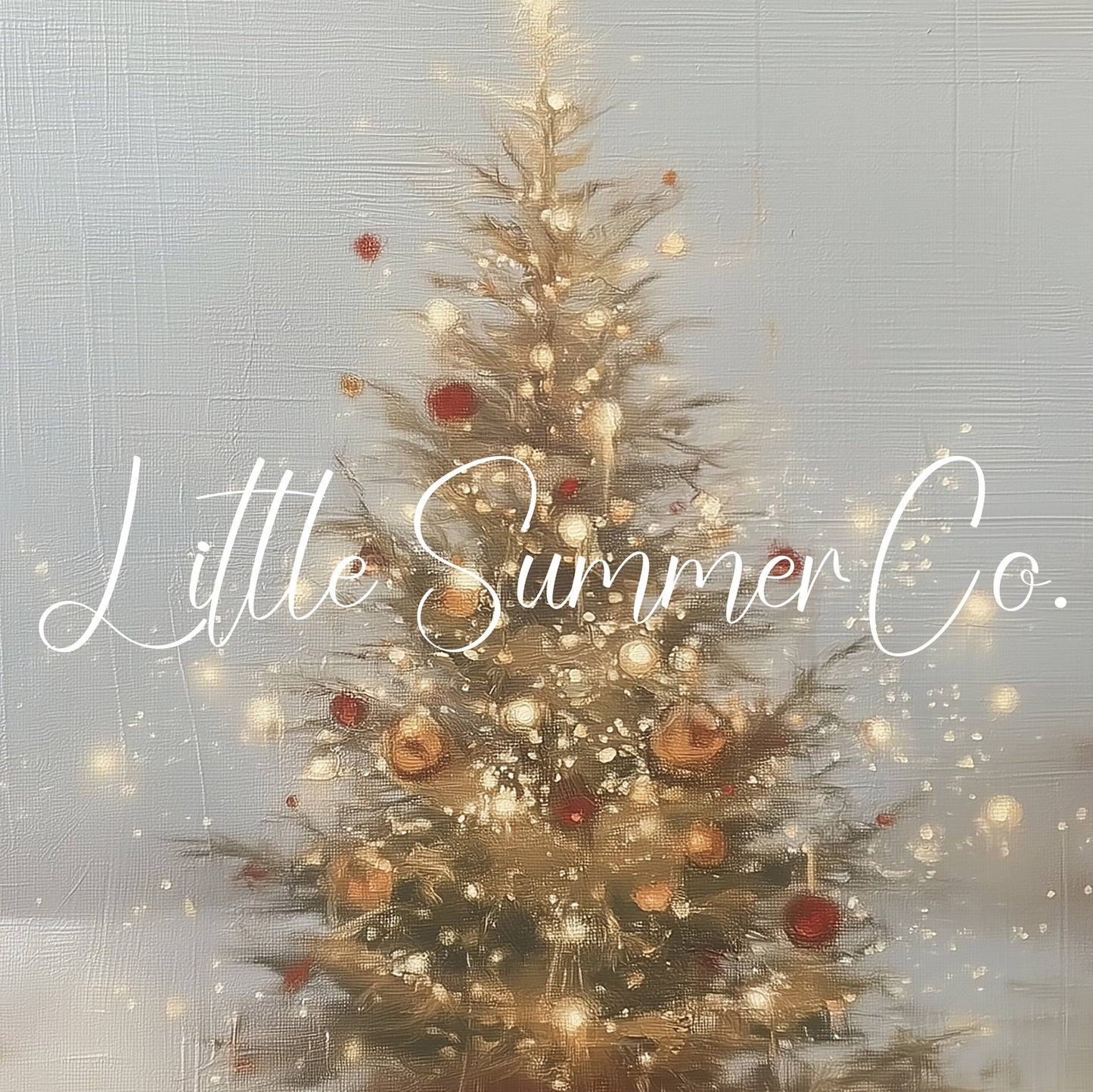 Decorated Christmas Tree Frame TV Art displayed on a TV