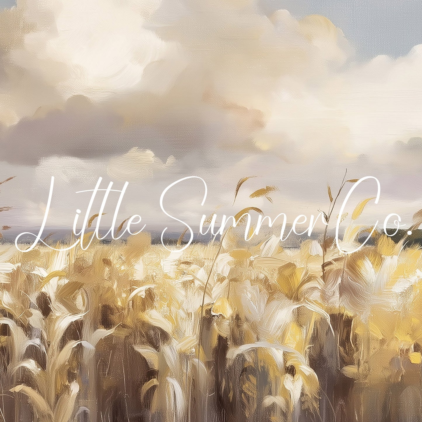 Golden Wheat Field Frame TV Art displayed on a TV