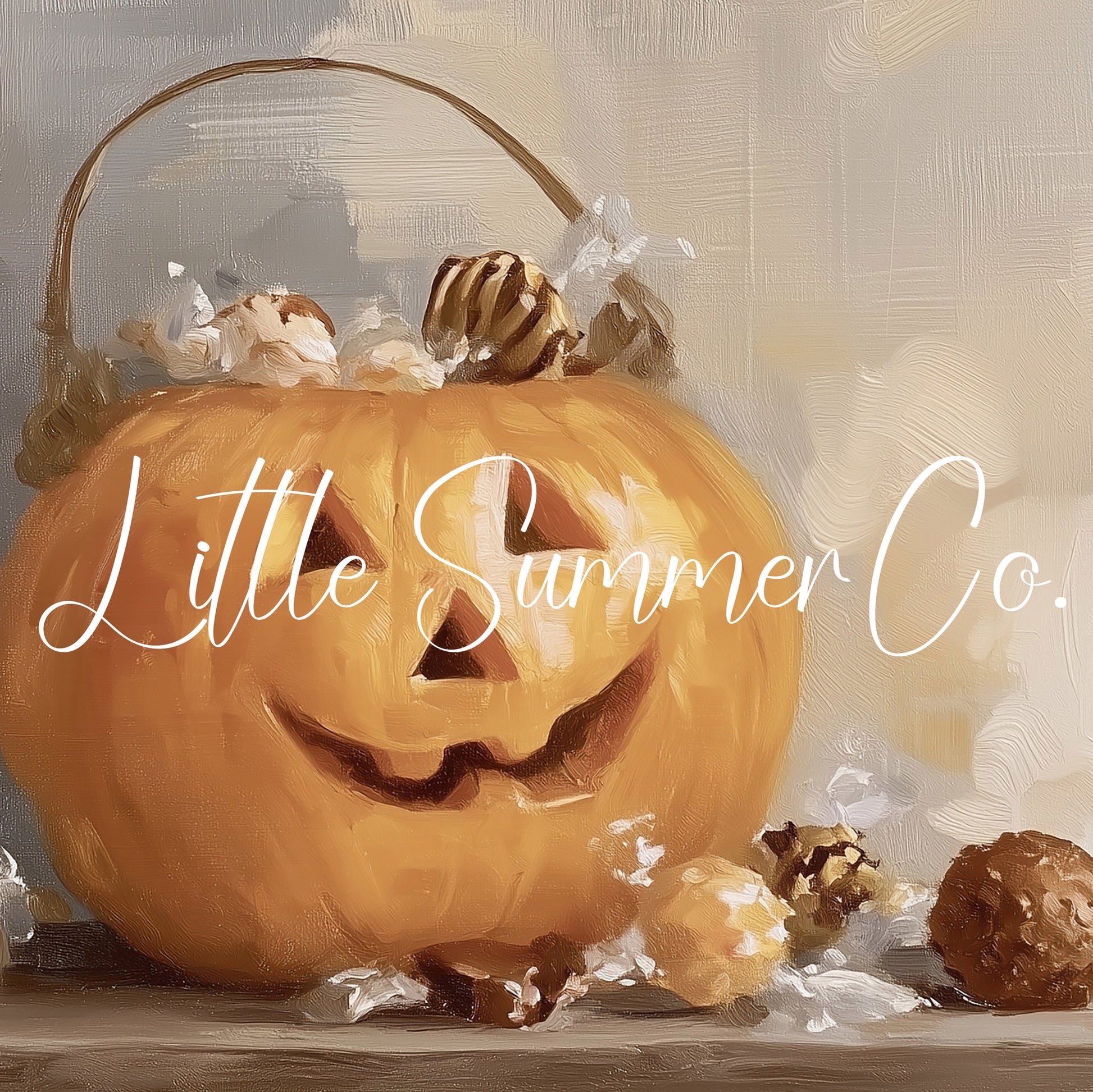 Jack O Lantern Candy Frame TV Art displayed on a TV