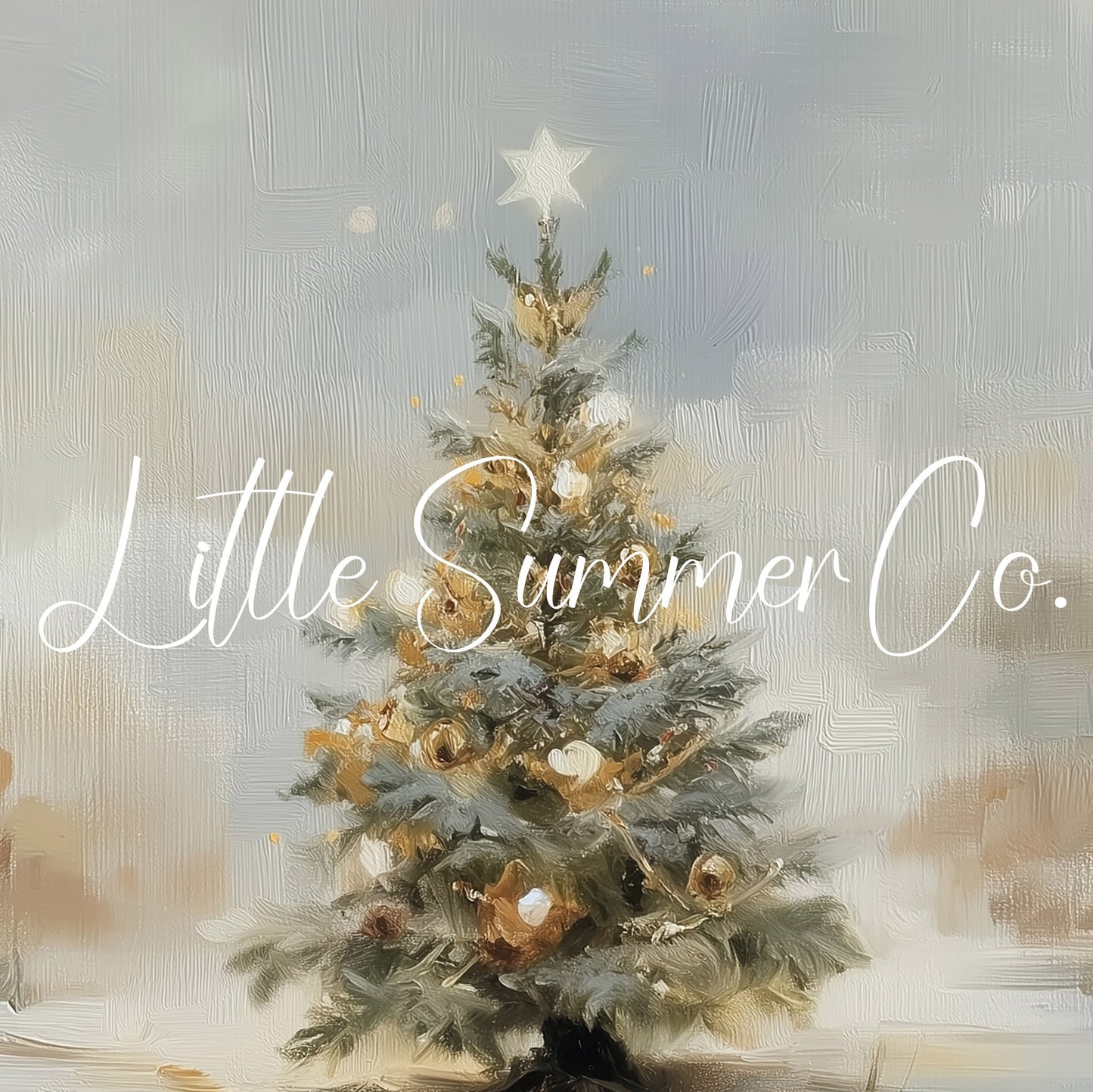 Star Topped Christmas Tree Frame TV Art displayed on a TV