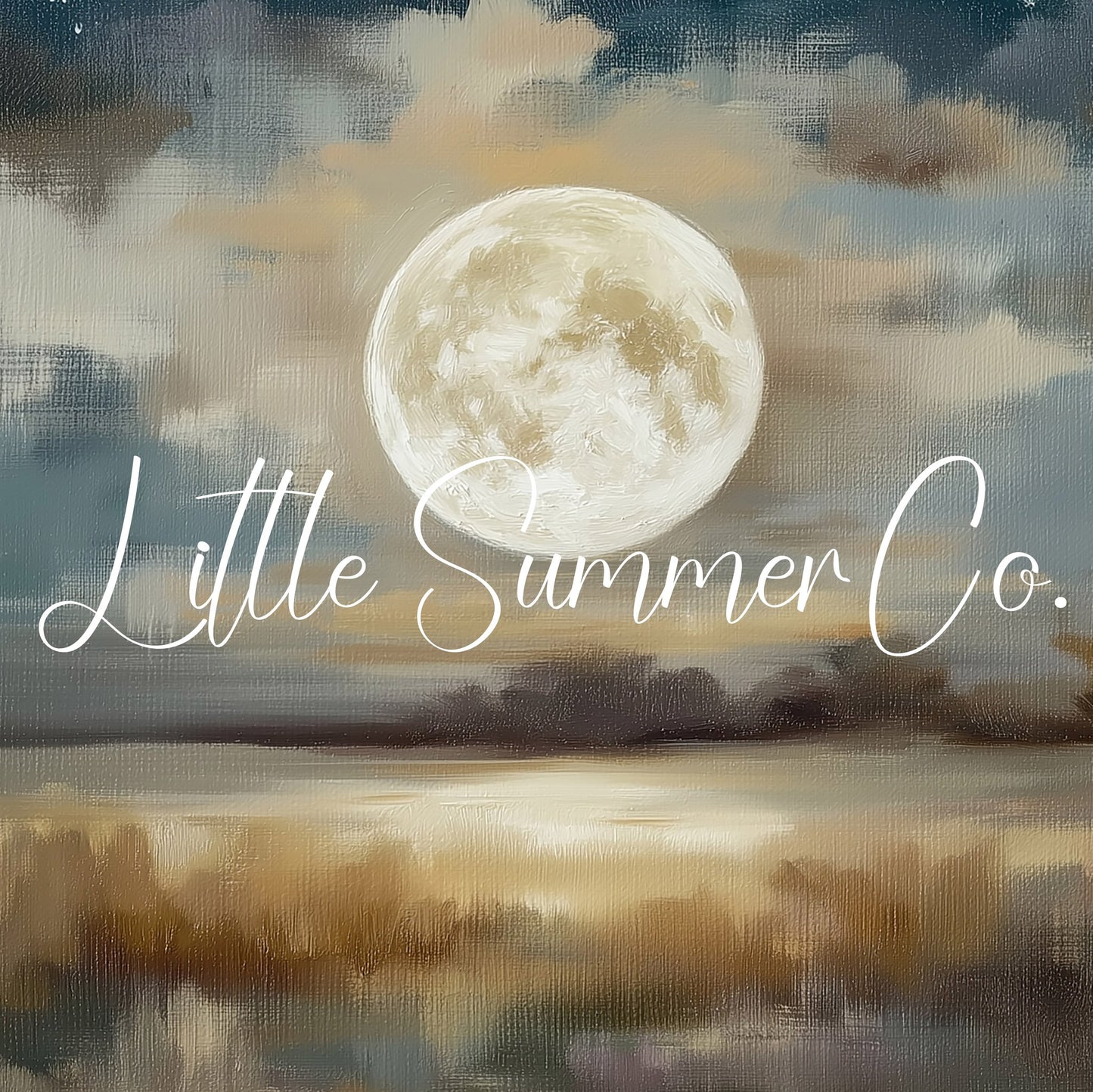 Full Moon Lake Frame TV Art displayed on a TV
