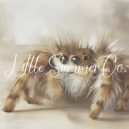 Jumping Spider Frame TV Art displayed on a TV