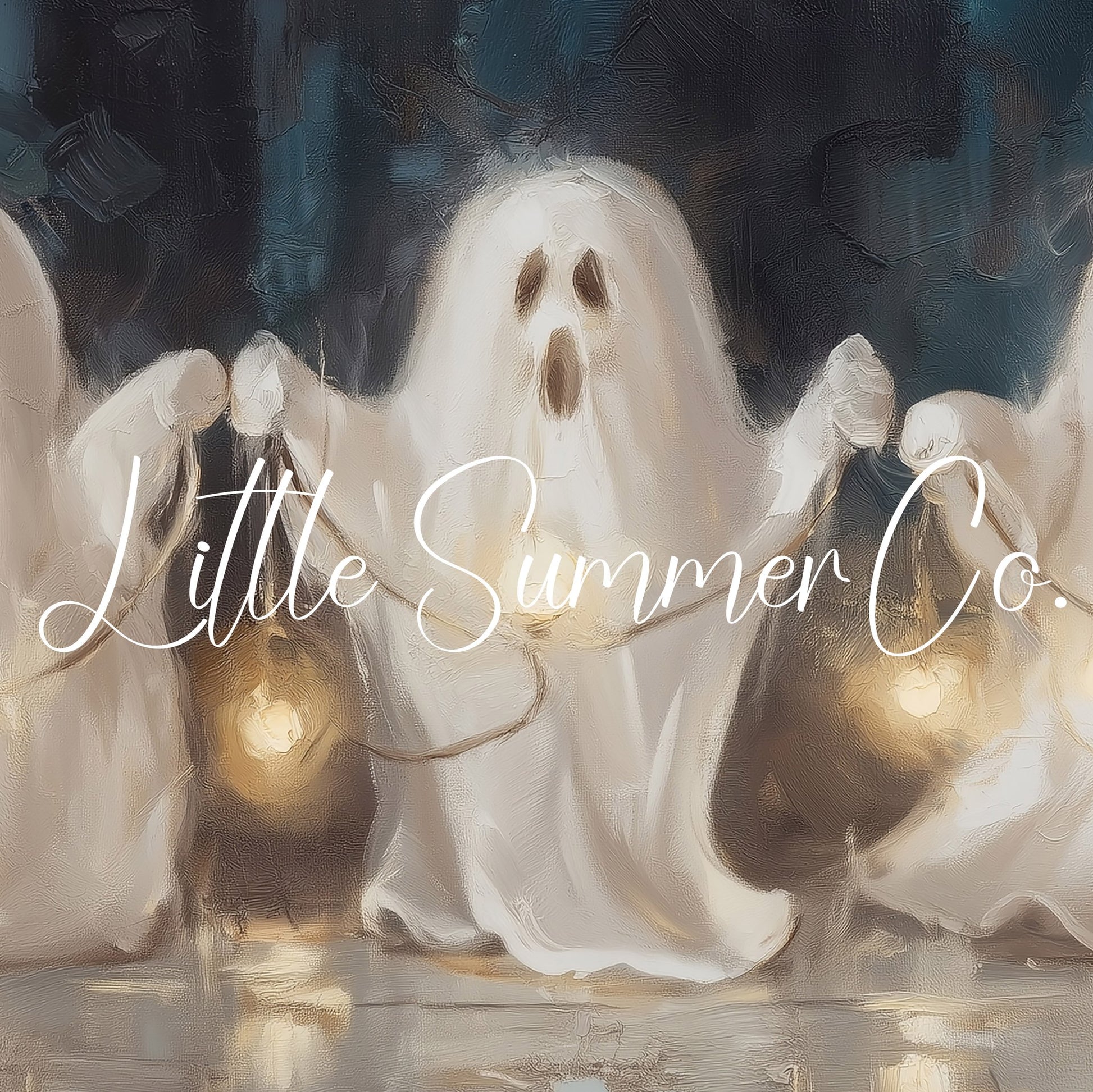 Ghost Lanterns Frame TV Art displayed on a TV