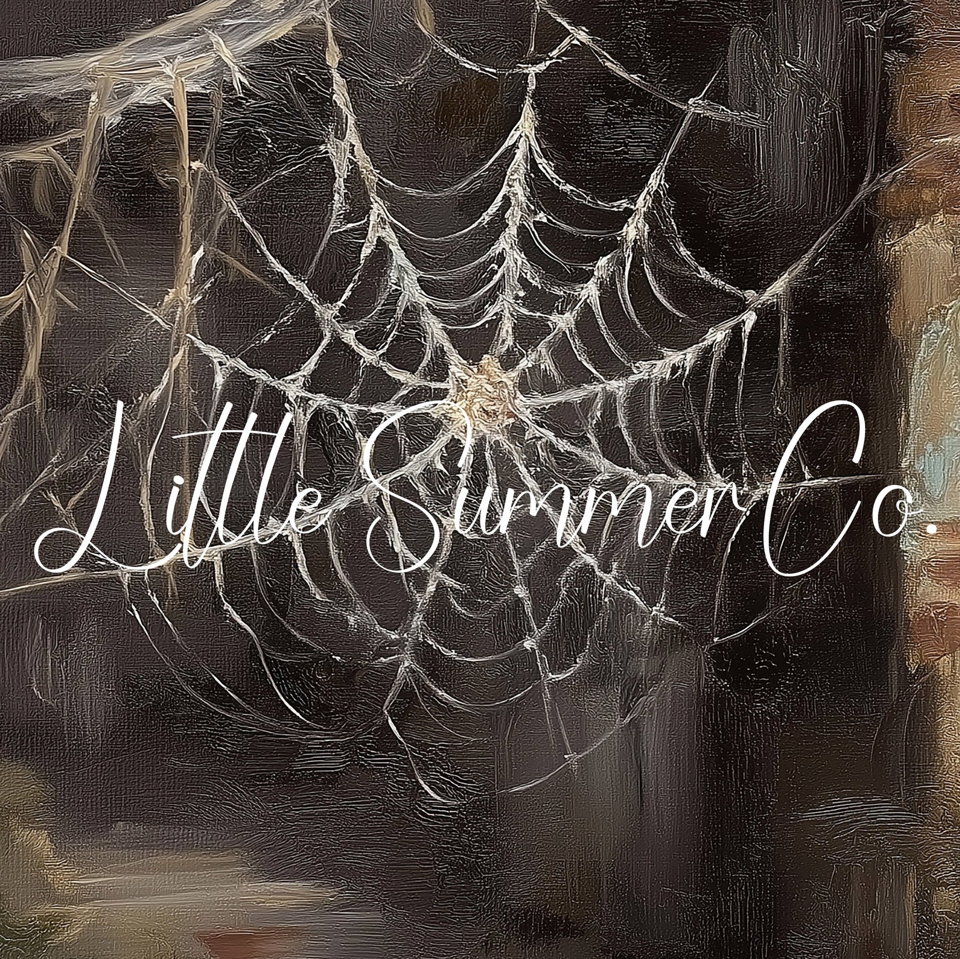 Cobweb Corner Frame TV Art displayed on a TV
