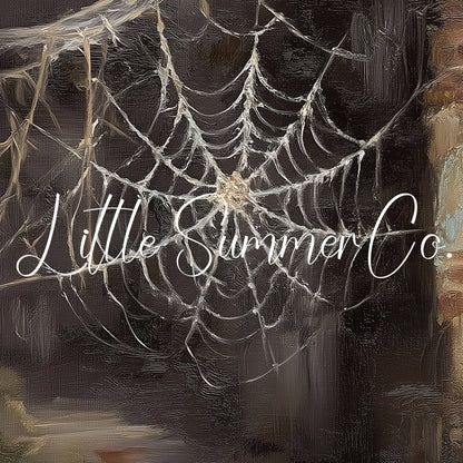 Cobweb Corner Frame TV Art displayed on a TV