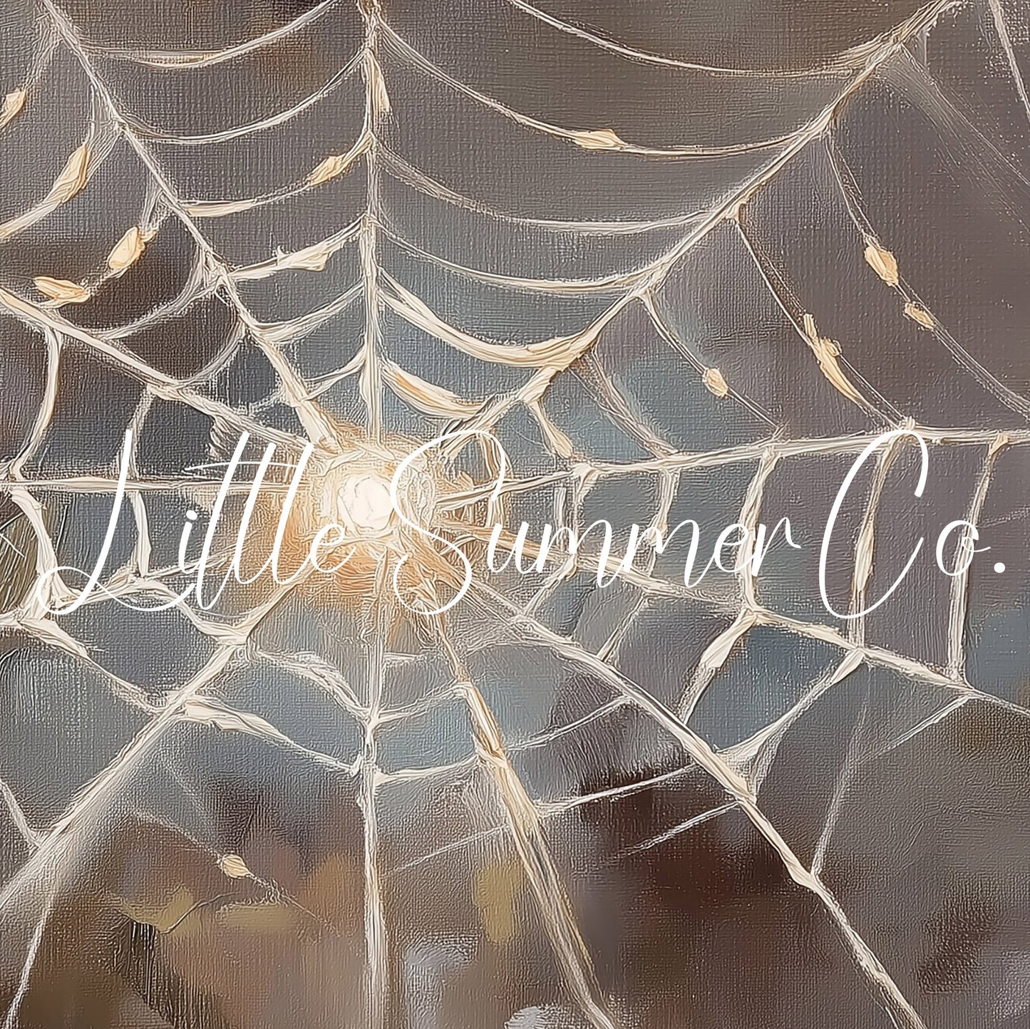 Sunlit Spider Web Frame TV Art displayed on a TV