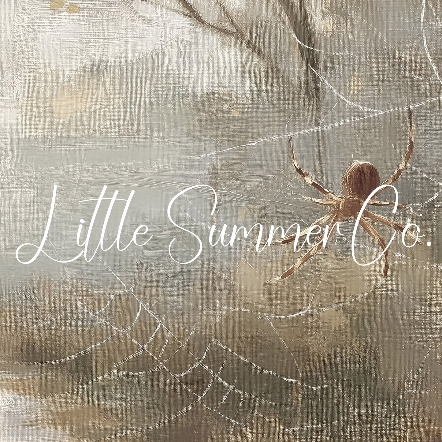 Spider On Web Frame TV Art displayed on a TV