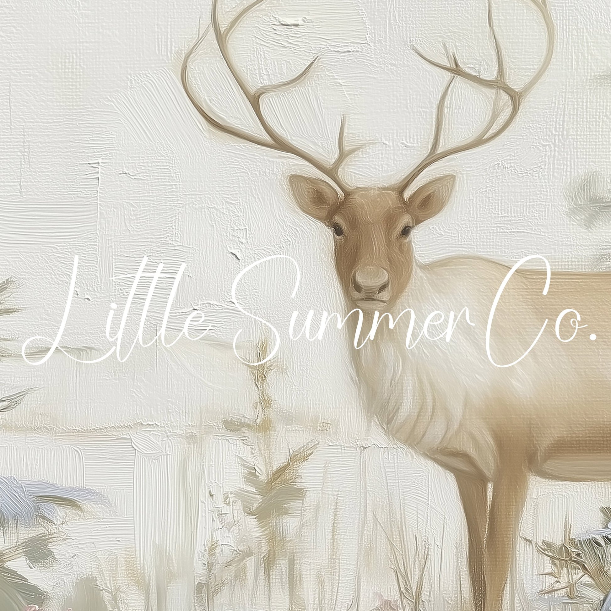 Stag In Woodland Frame TV Art displayed on a TV