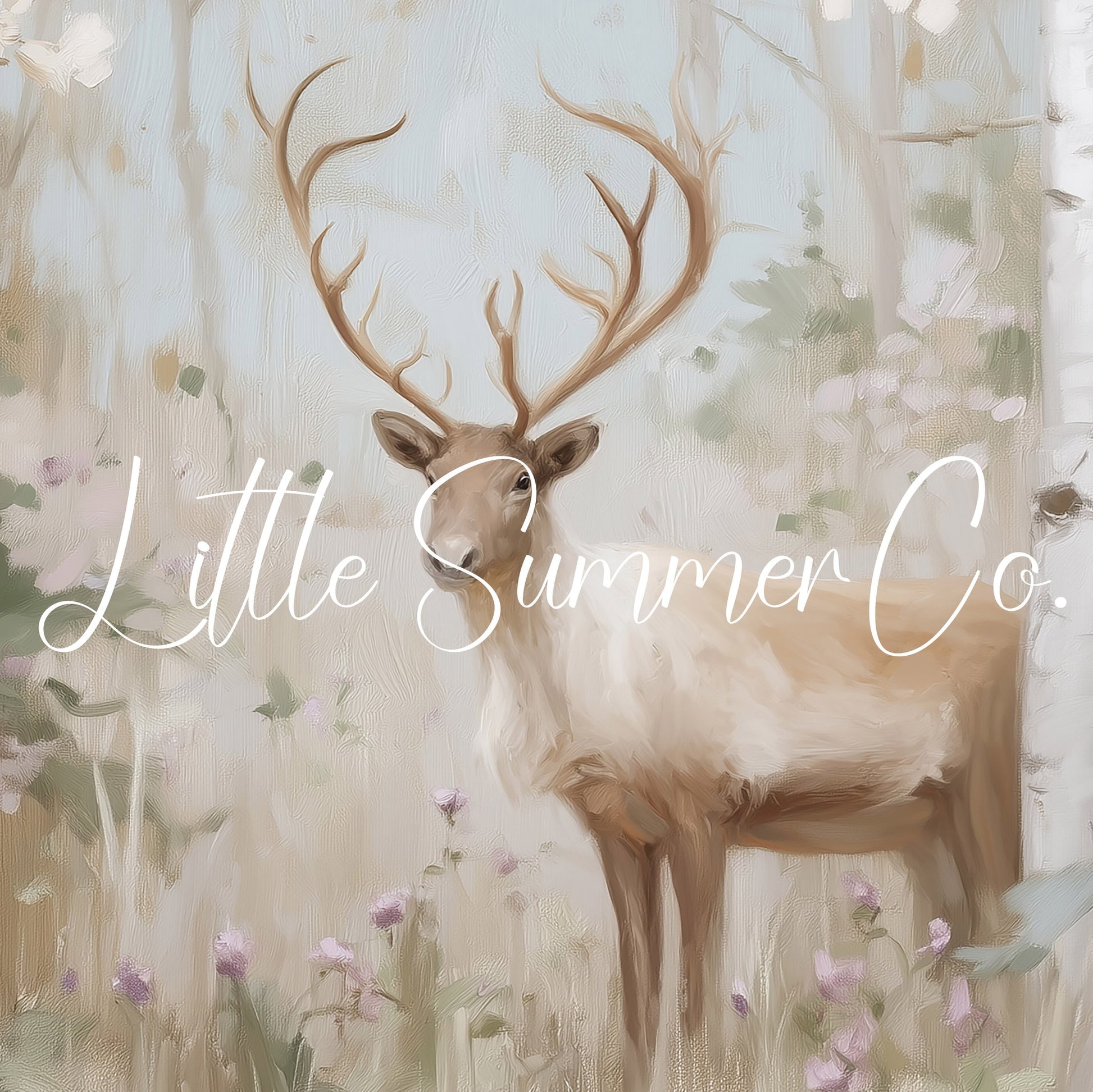 Forest Deer Frame TV Art displayed on a TV