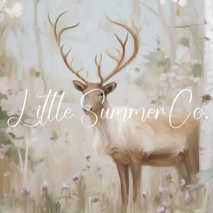 Forest Deer Frame TV Art displayed on a TV