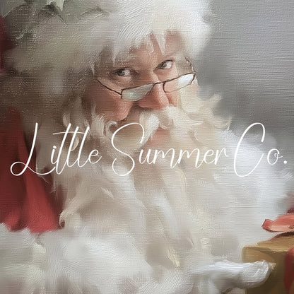 Santa Gift Box Frame TV Art displayed on a TV
