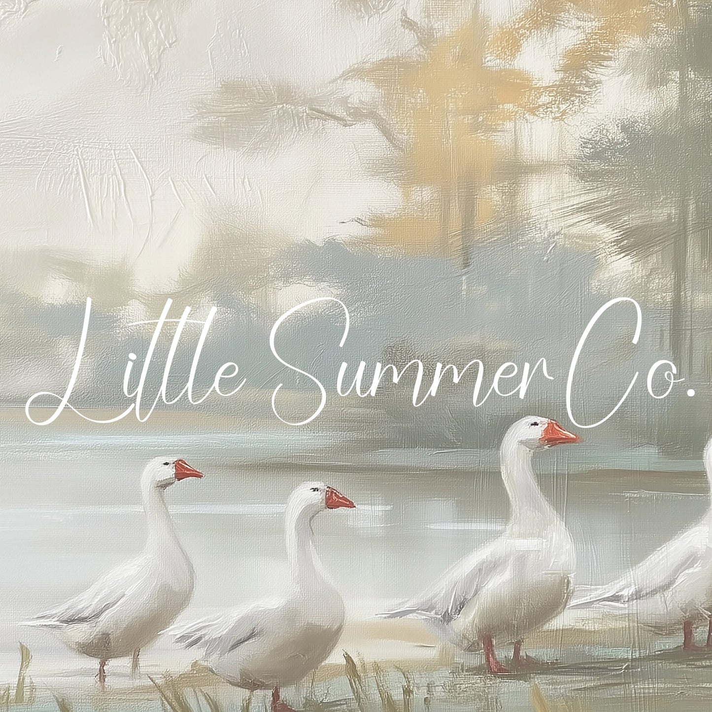6 Geese a-laying Frame TV Art displayed on a TV
