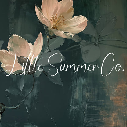 White Magnolia Blossoms Frame TV Art displayed on a TV