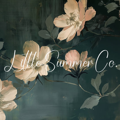 Cream Blossom Branches Frame TV Art displayed on a TV