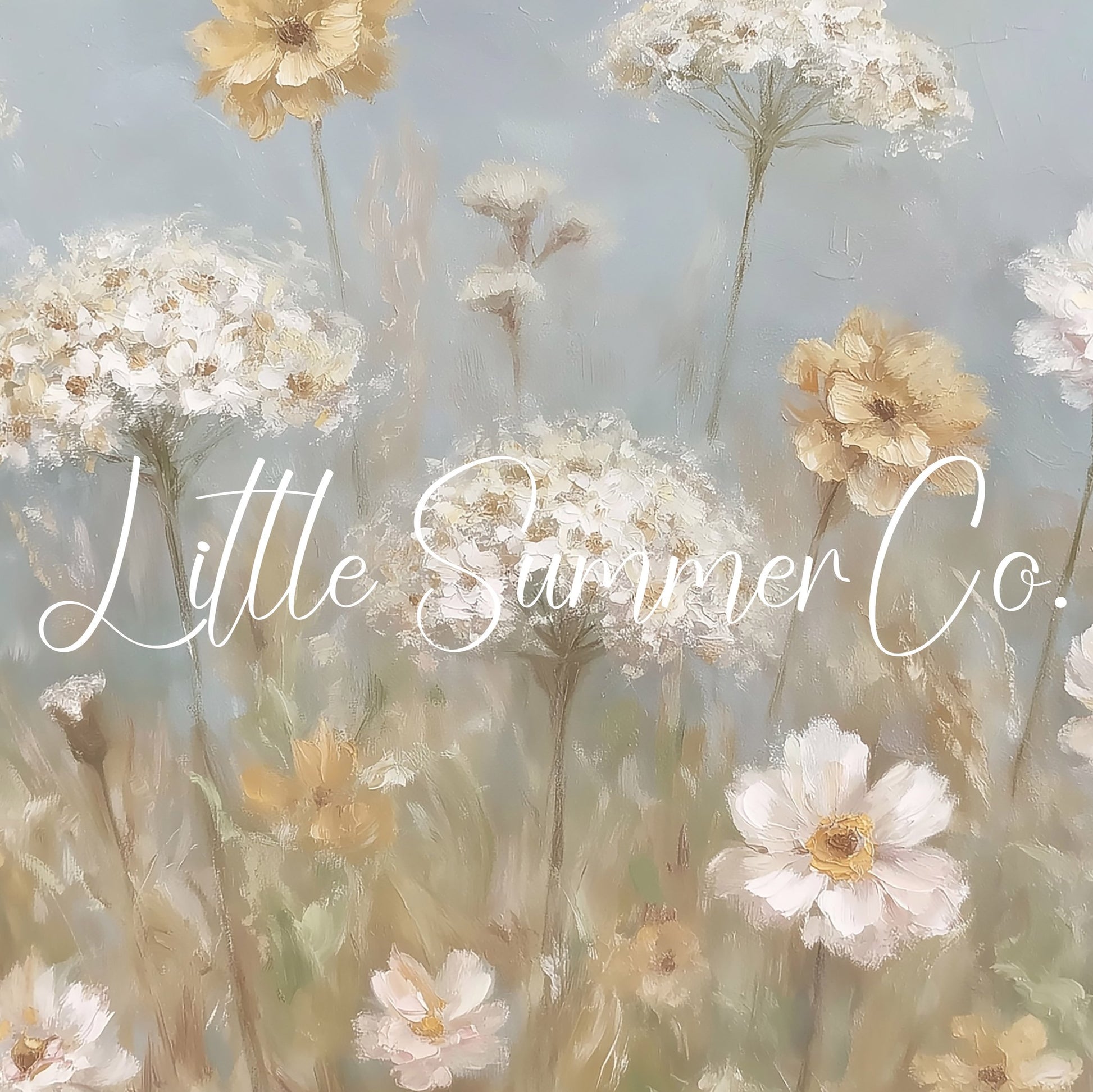 Soft Wildflower Meadow Neutral Frame TV Art displayed on a TV