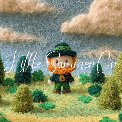 Leprechaun Meadow Frame TV Art displayed on a TV