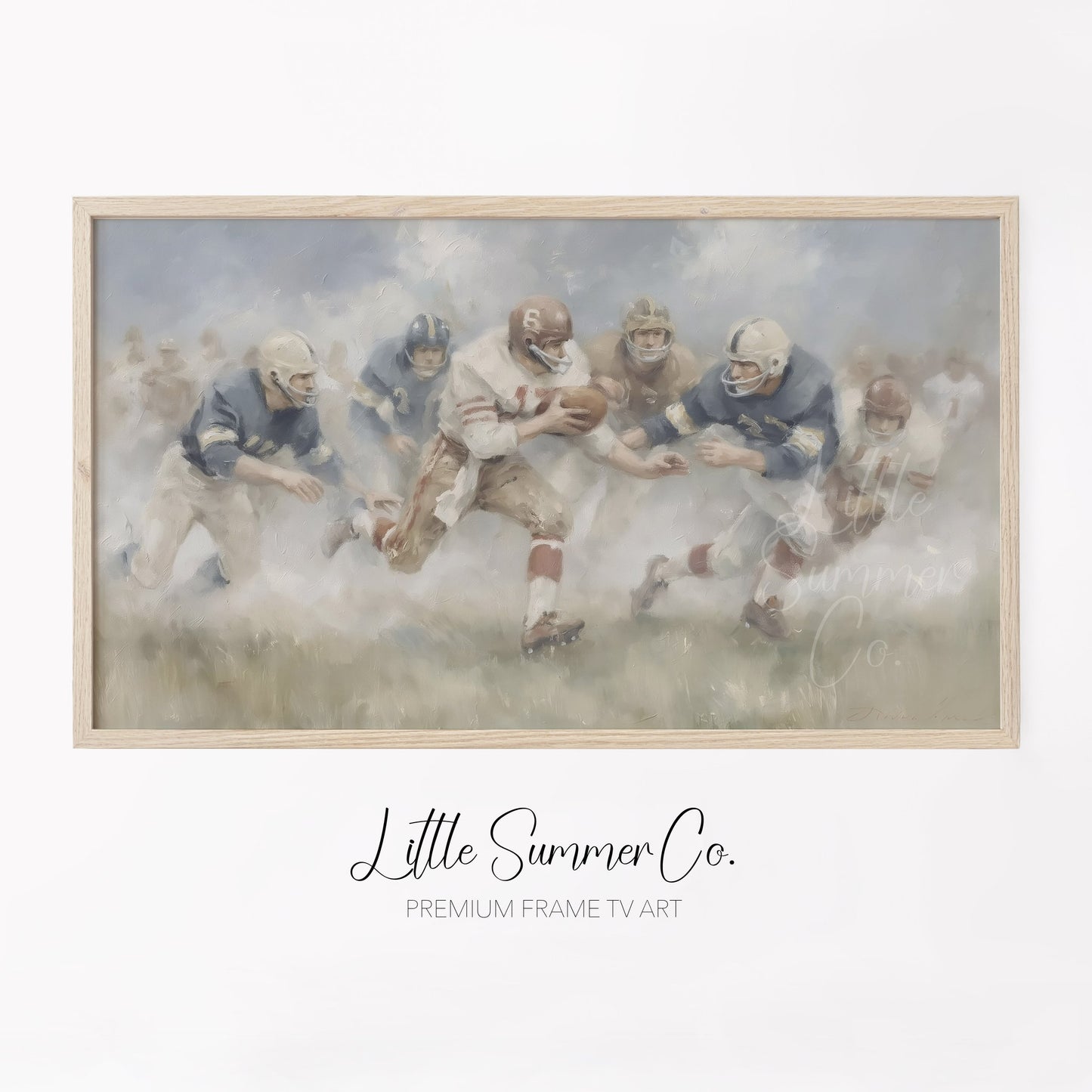Football Game Frame TV Art displayed on a TV