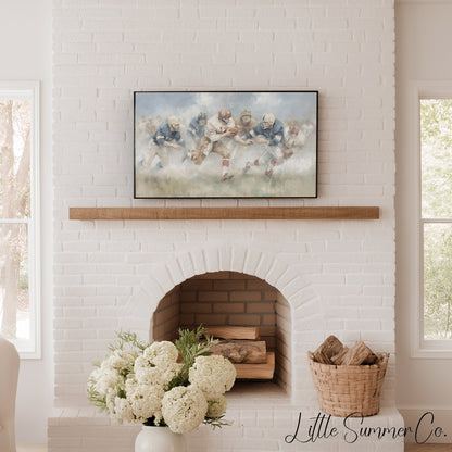 Football Game Frame TV Art displayed on a TV