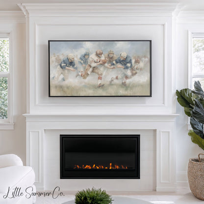 Football Game Frame TV Art displayed on a TV