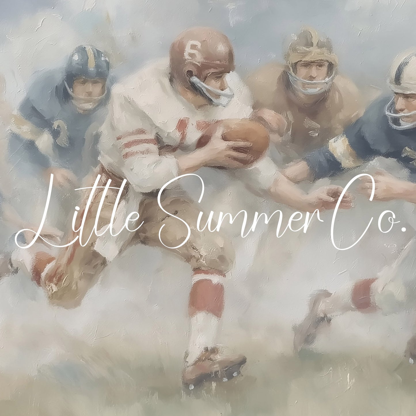 Football Game Frame TV Art displayed on a TV