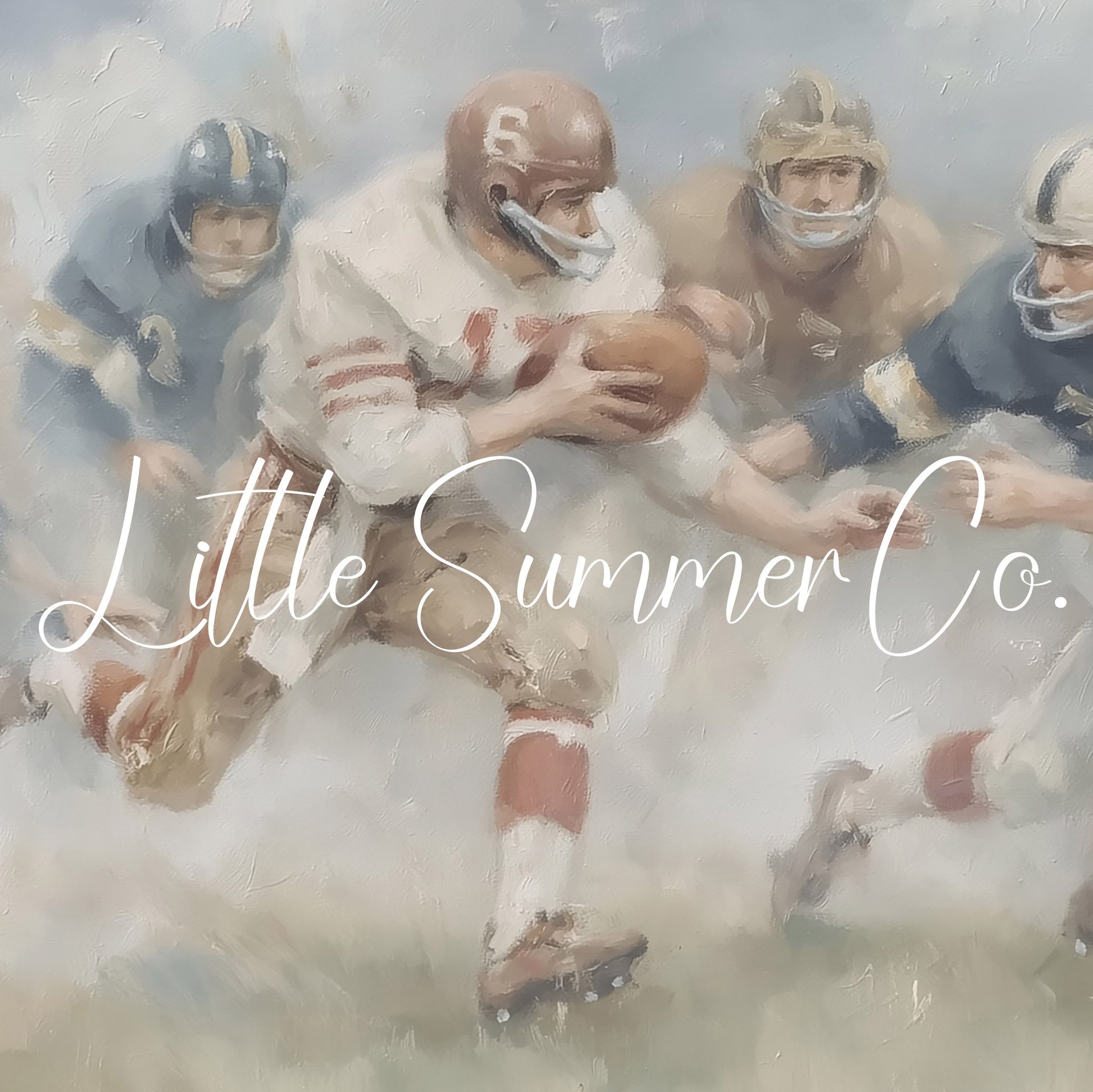 Football Game Frame TV Art displayed on a TV