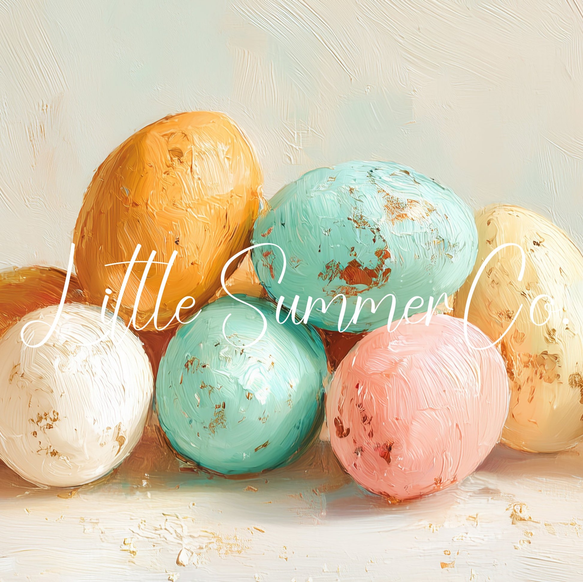 Pastel Eggs Frame TV Art displayed on a TV