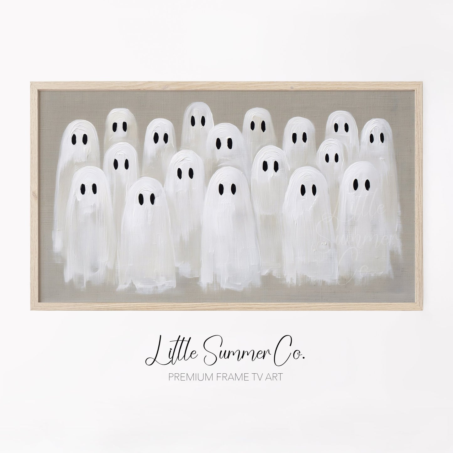 Ghost Gathering Frame TV Art displayed on a TV