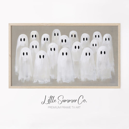 Ghost Gathering Frame TV Art displayed on a TV
