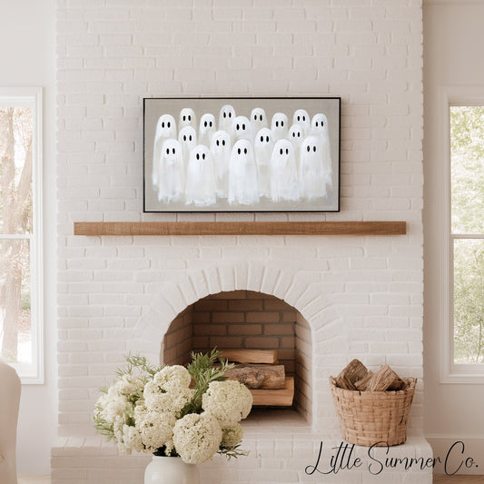 Ghost Gathering Frame TV Art displayed on a TV