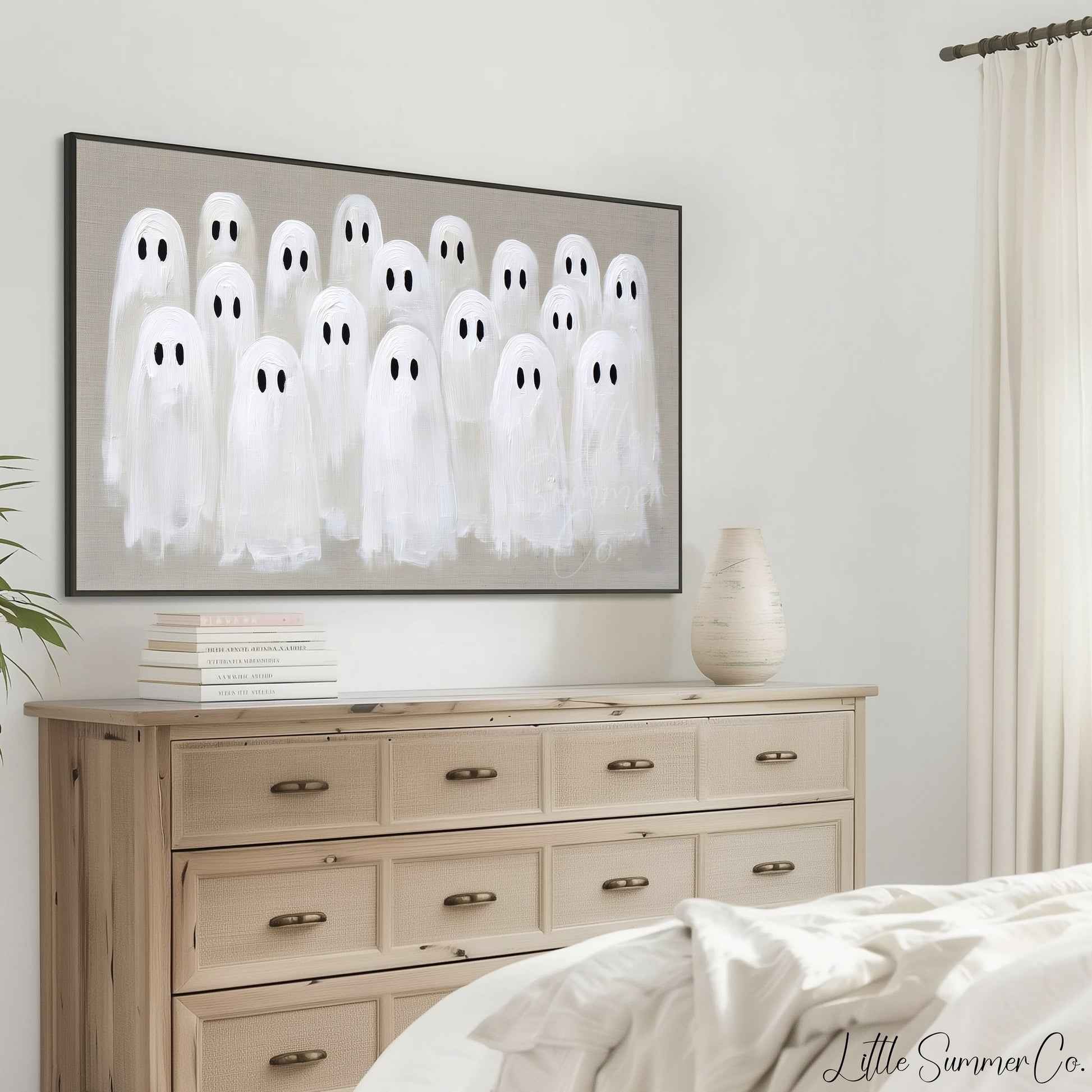 Ghost Gathering Frame TV Art displayed on a TV