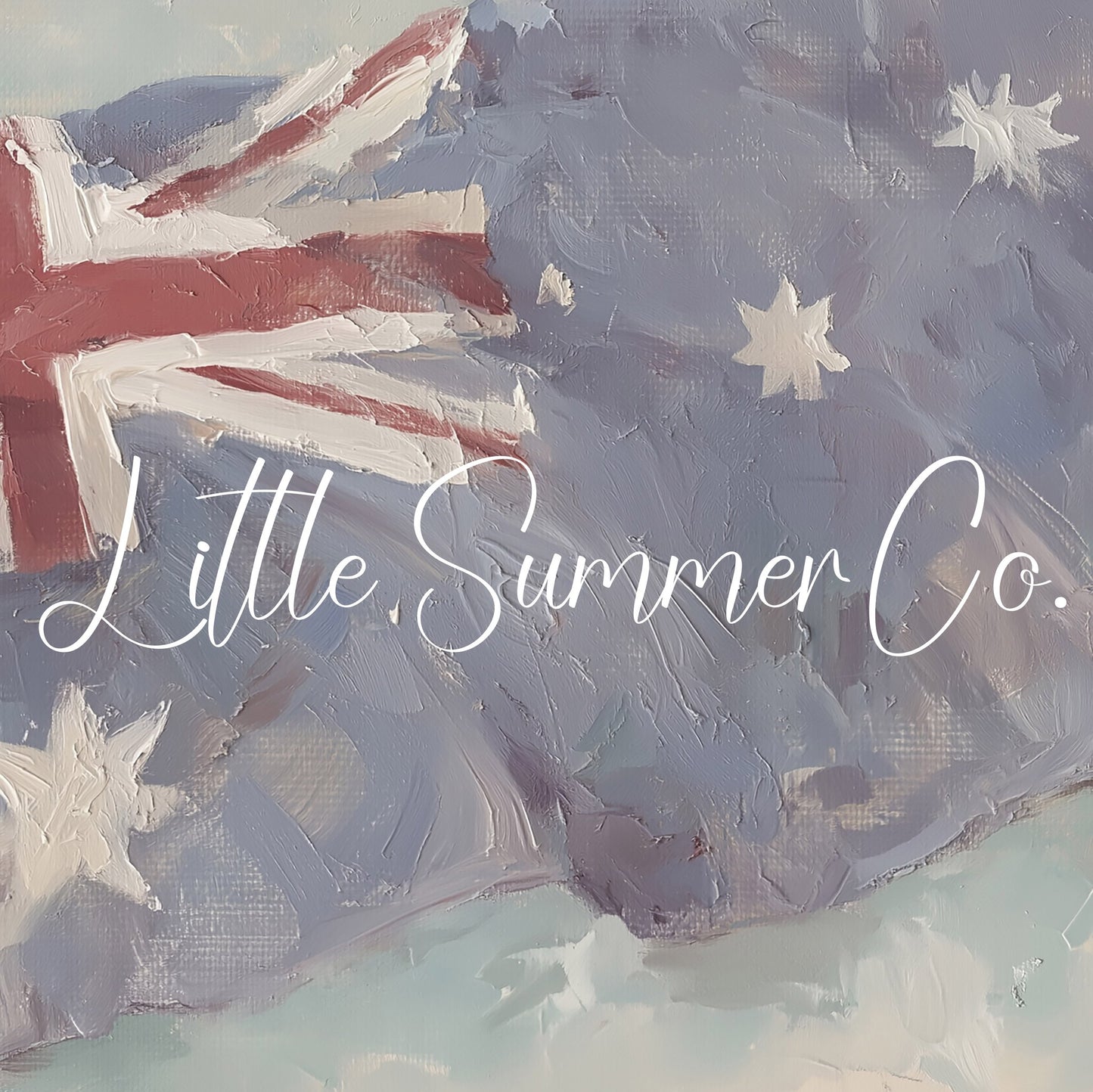 Waving Australian Flag Frame TV Art displayed on a TV
