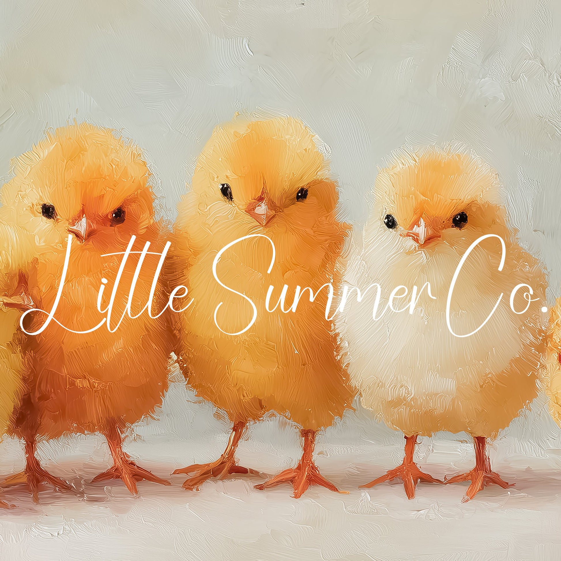 Five Baby Chicks Frame TV Art displayed on a TV