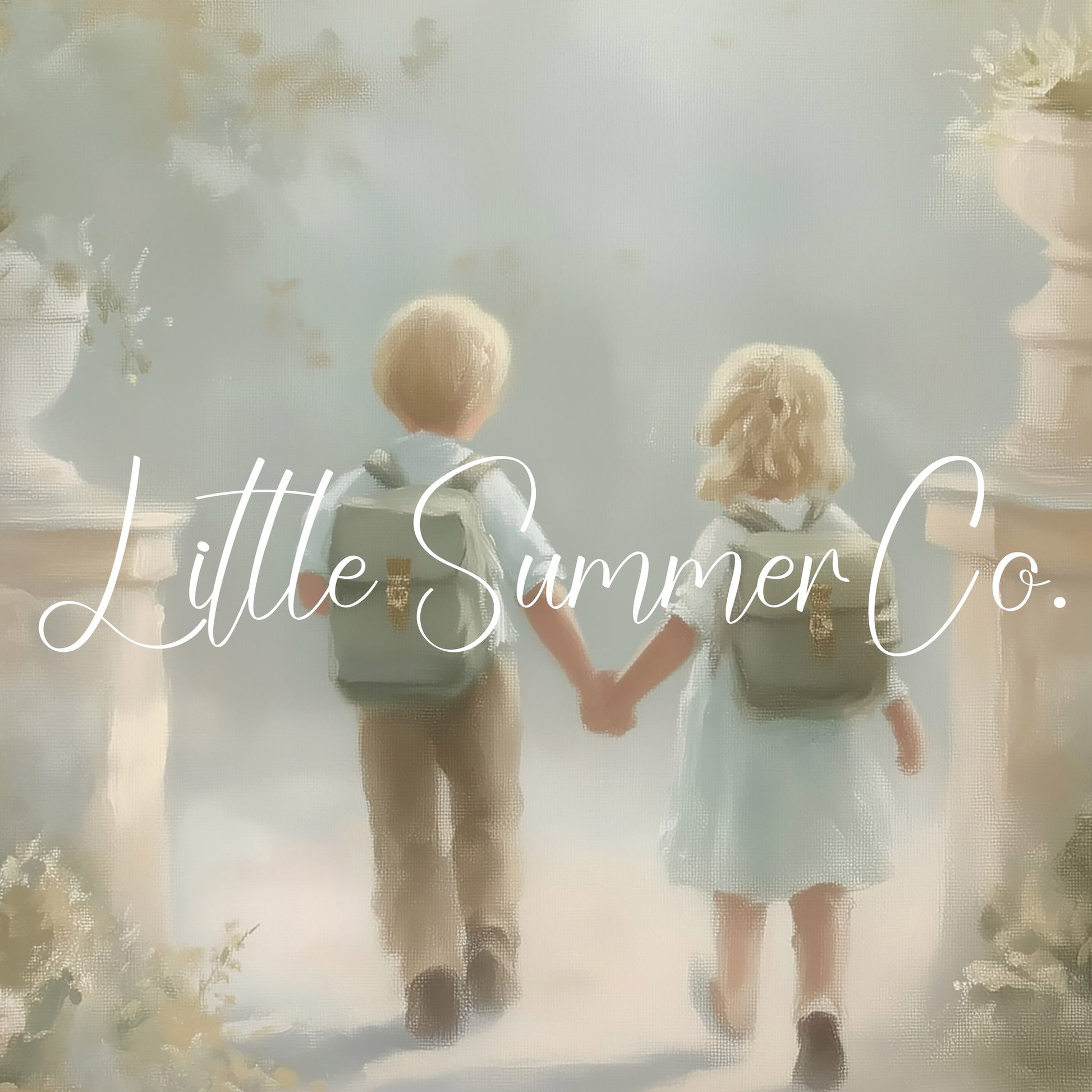 Children Holding Hands Frame TV Art displayed on a TV