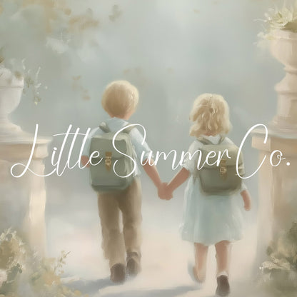 Children Holding Hands Frame TV Art displayed on a TV