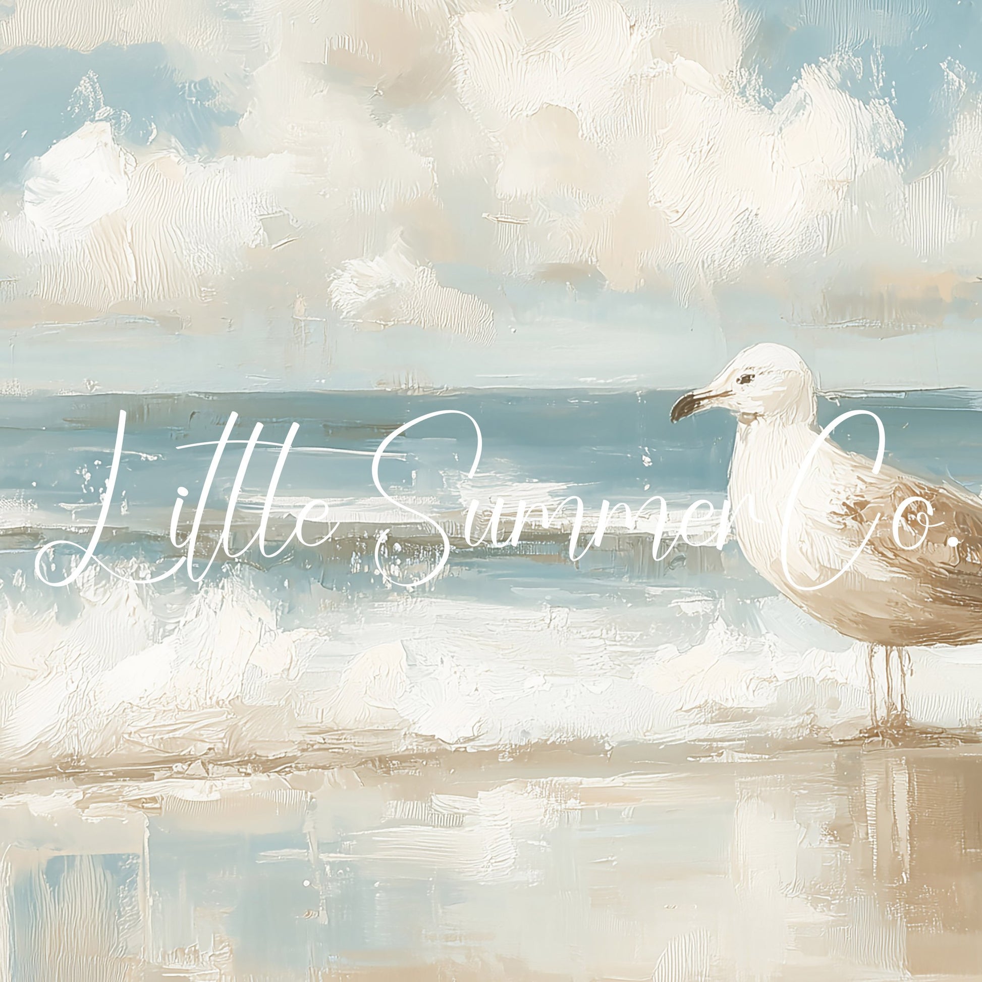 Seagull Ocean Waves Frame TV Art displayed on a TV