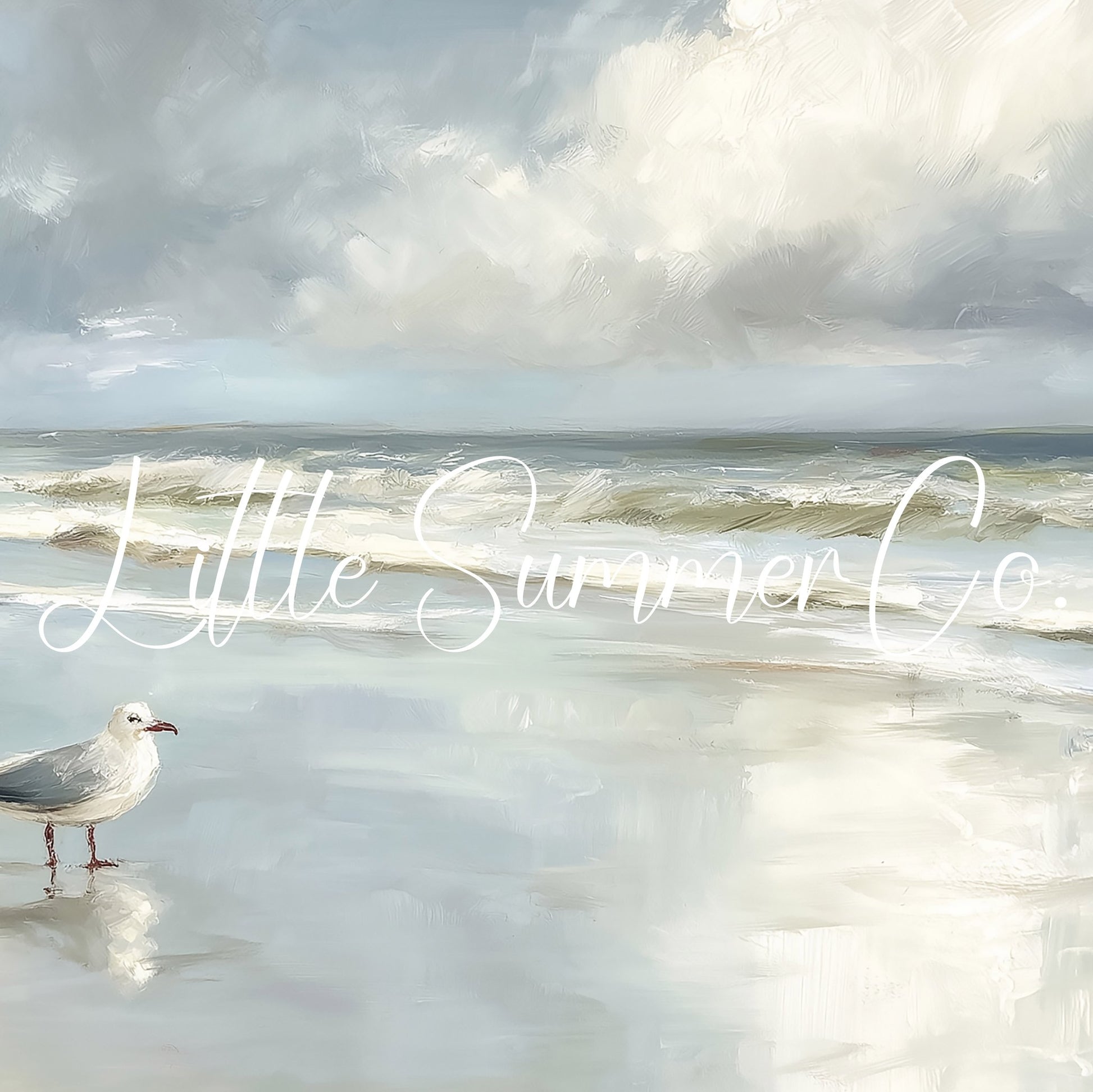 Seagull Shoreline Frame TV Art displayed on a TV