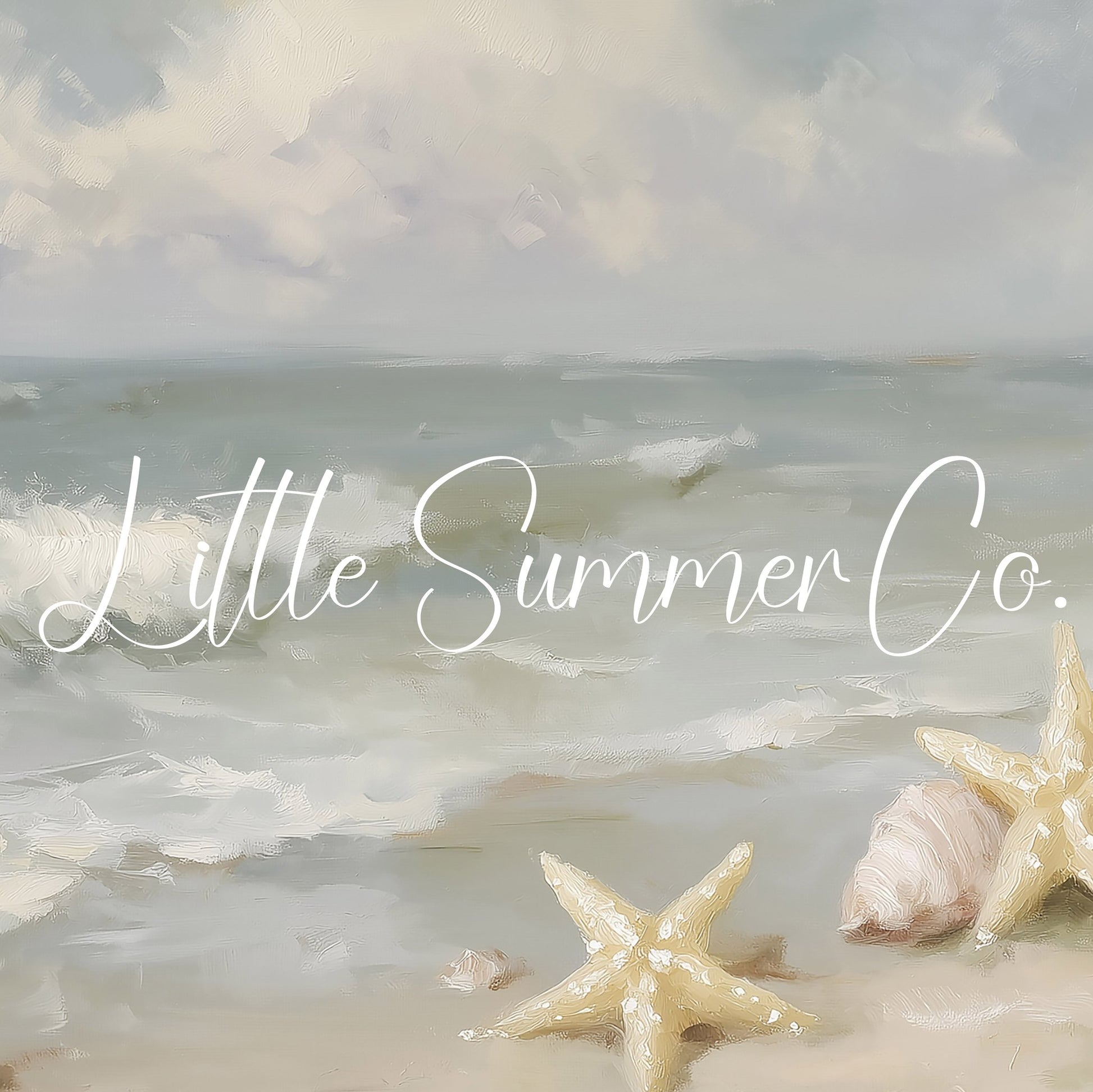 Starfish and Shells Frame TV Art displayed on a TV