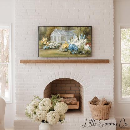 Garden Greenhouse Frame TV Art displayed on a TV
