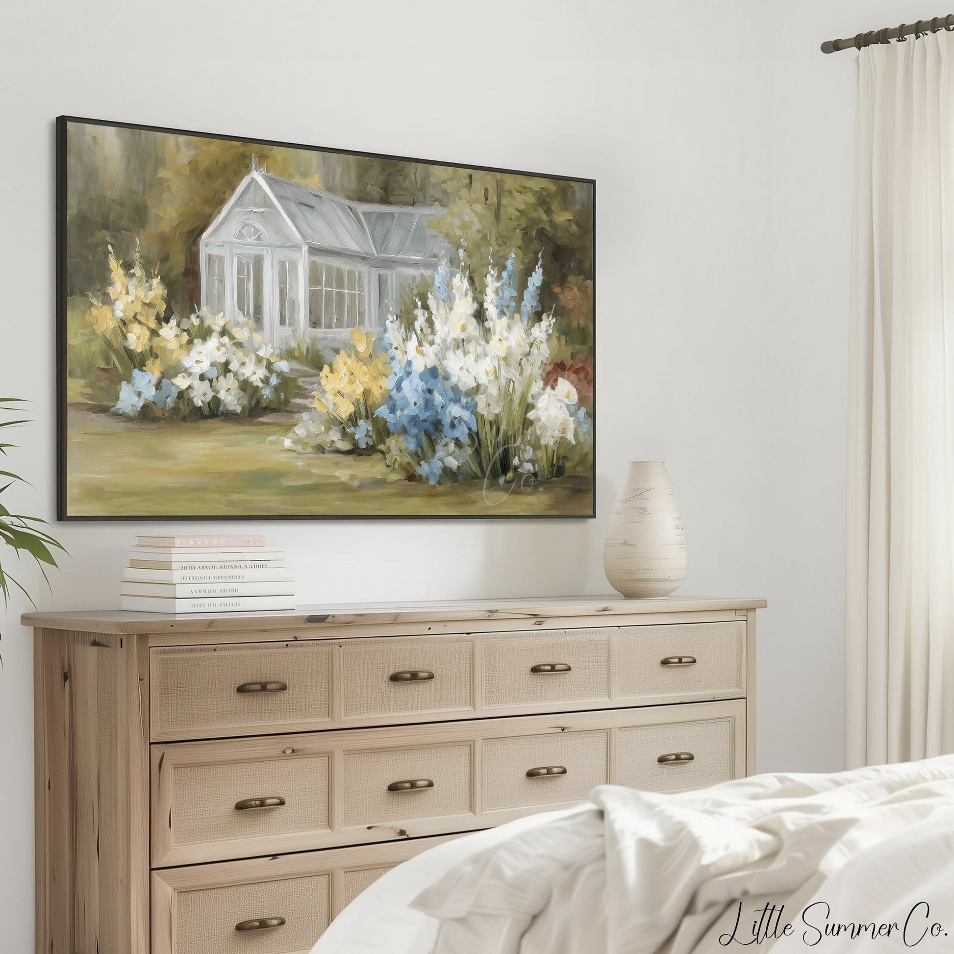 Garden Greenhouse Frame TV Art displayed on a TV