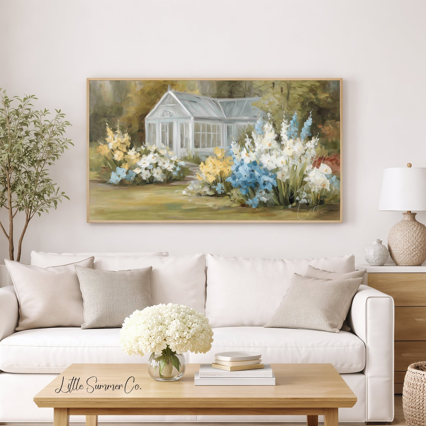 Garden Greenhouse Frame TV Art displayed on a TV