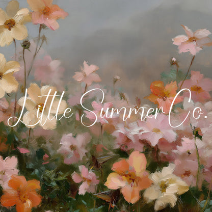 Cosmos Flower Field Frame TV Art displayed on a TV