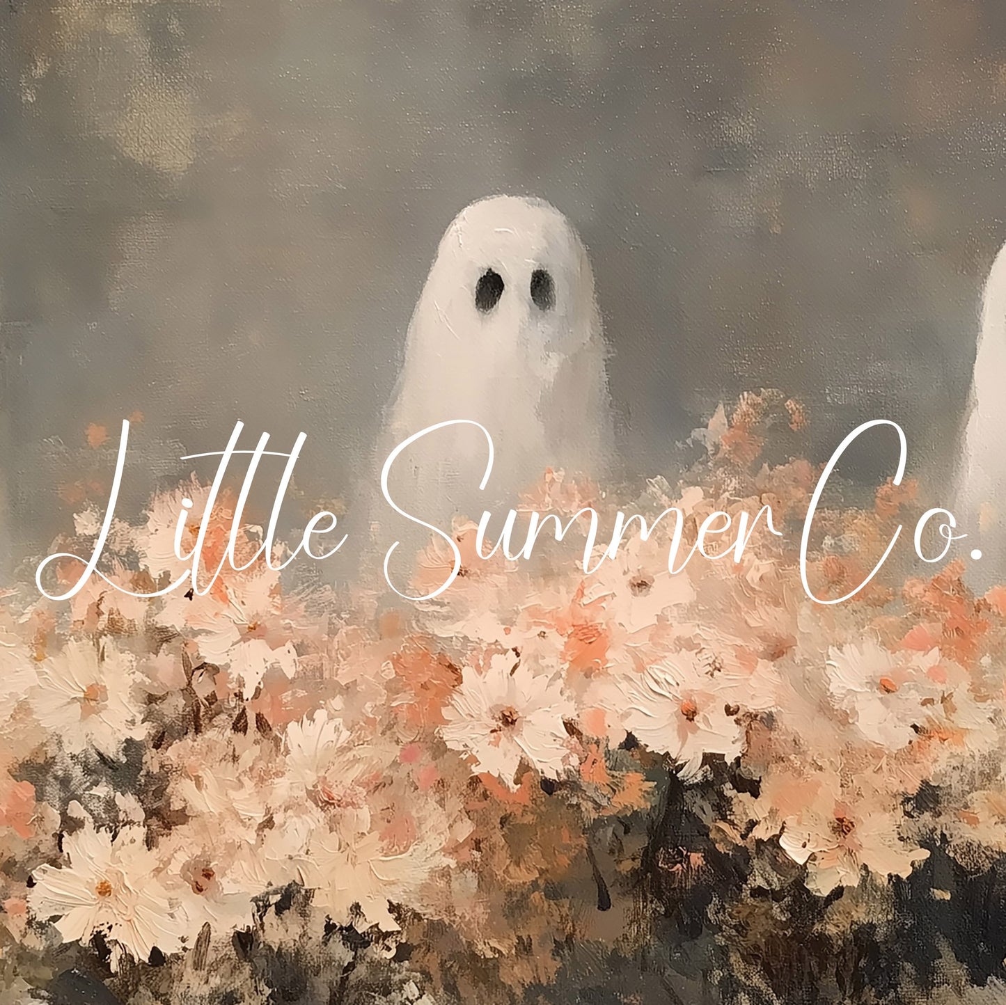 Garden Ghost Trio Frame TV Art displayed on a TV