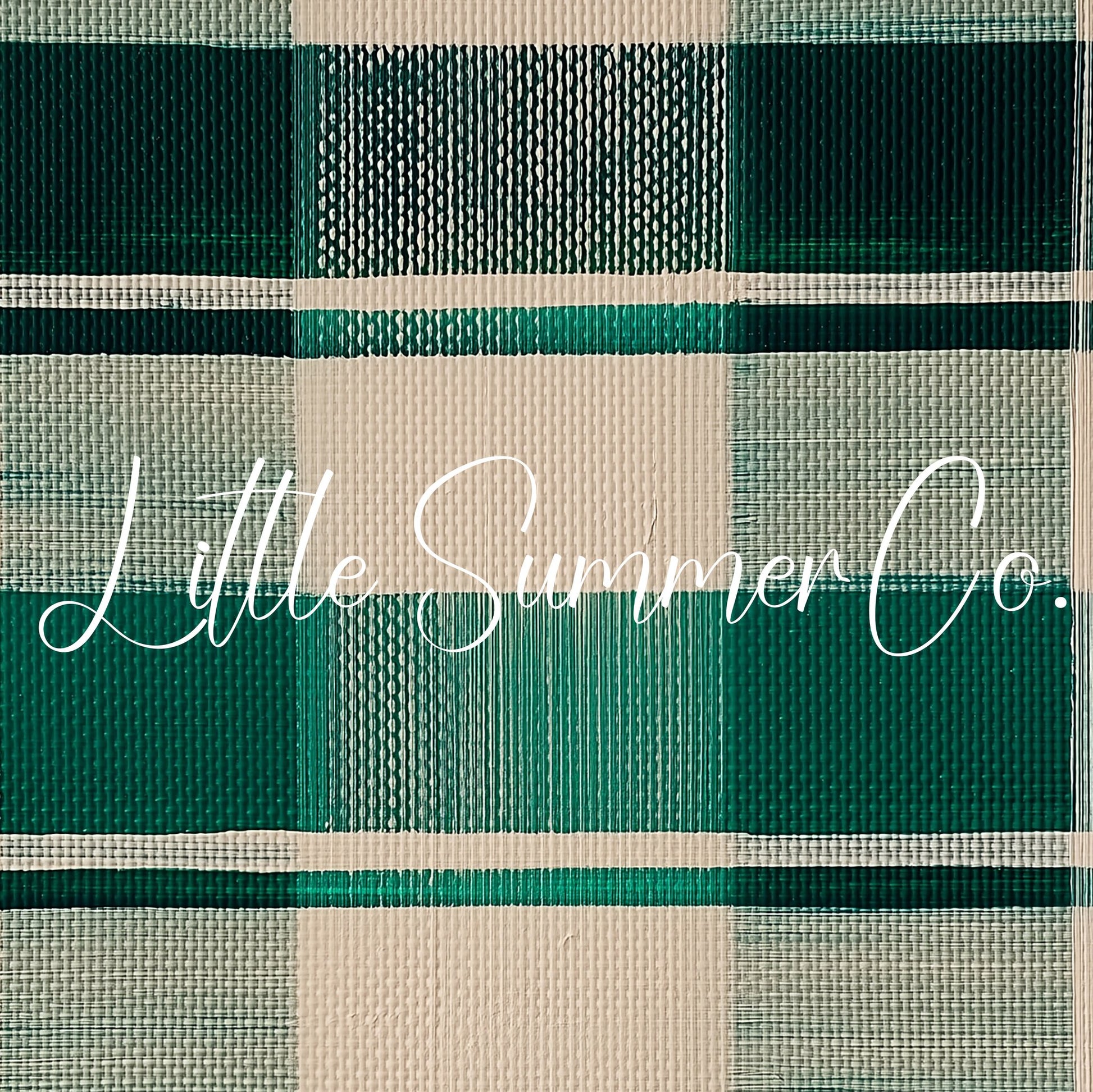 Green Plaid Pattern Frame TV Art displayed on a TV